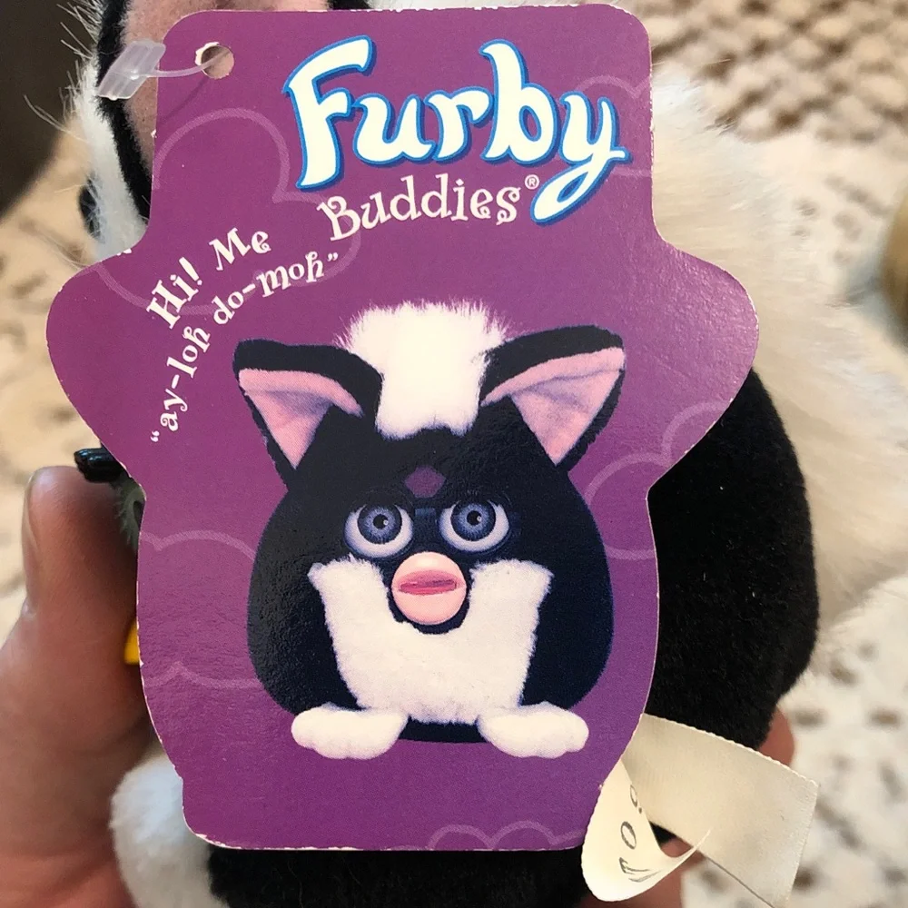 Furby Buddies Black and White Interactive Bird Toy